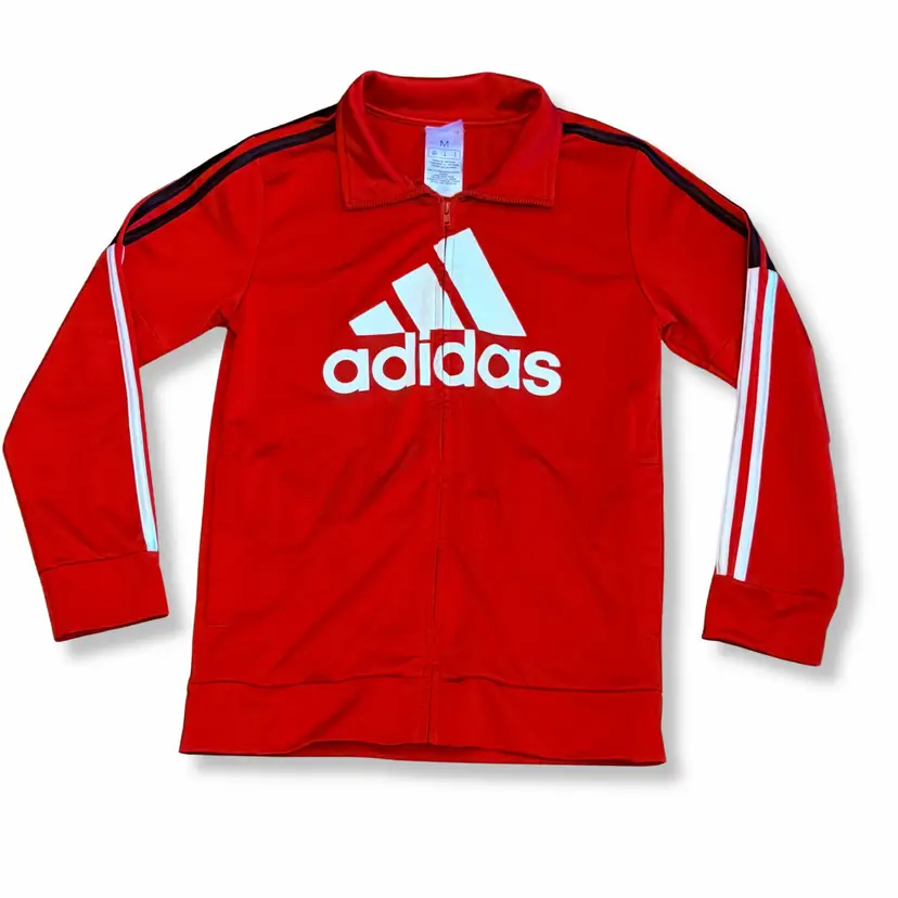 Adidas Red Track Jacket Boys Size Medium NWOT