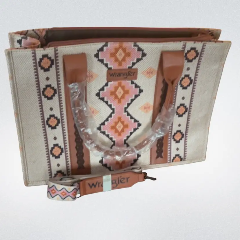 Boho Wrangler Large Tote/Purse Crossbody Strap New