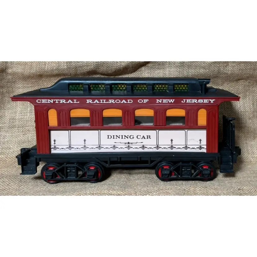 Vintage Jim Beam Central Railroad Of New Jersey Dining Car Empty Bottle FLAWED