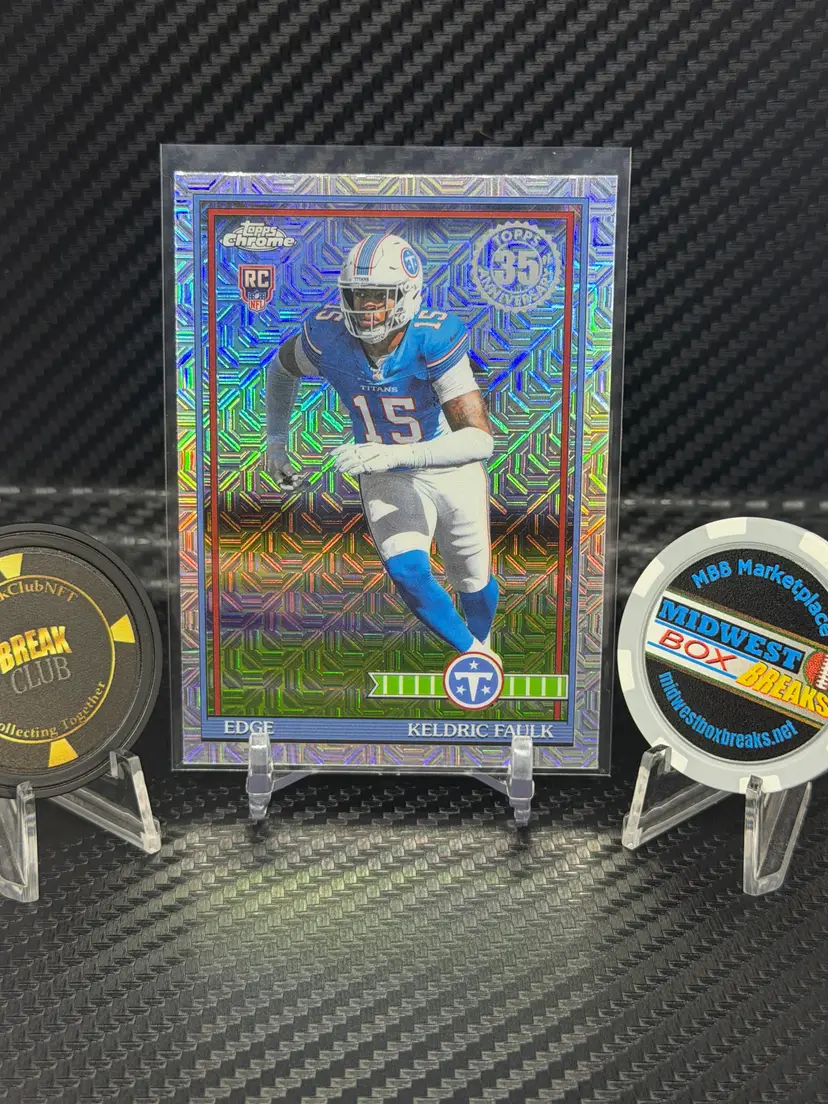 KELDRIC FAULK - 2026 Topps Silver Pack Mojo 35th Anniversary - Tennessee Titans - midwestboxbreaks.net