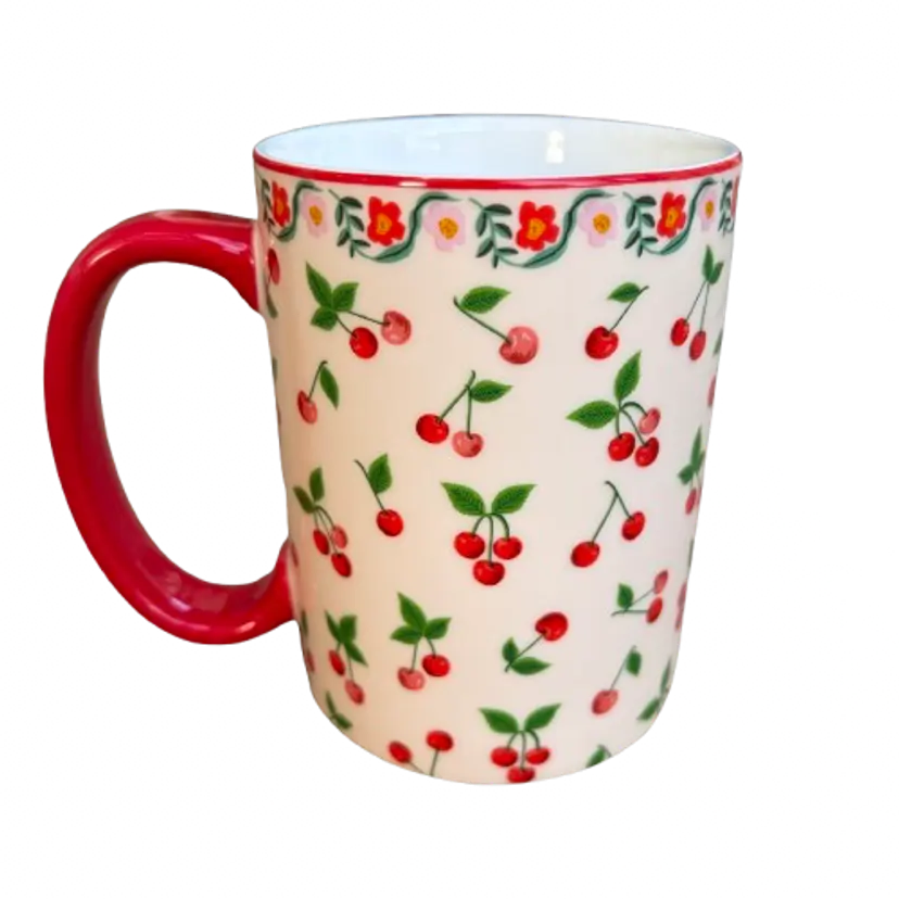Rifle Paper Co. Mug From the Cherry Farm Collection 16 oz Coquette Cottagecore
