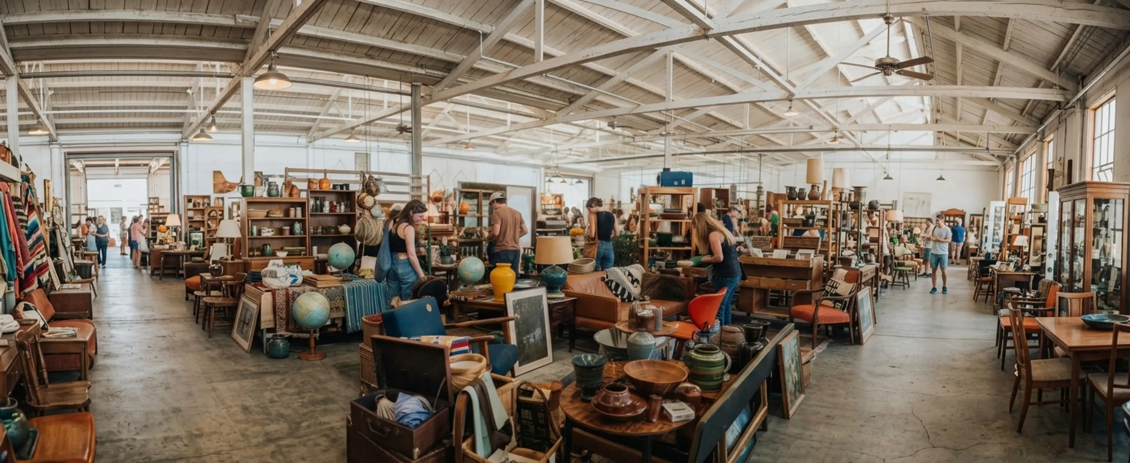 A vintage market full of treasures