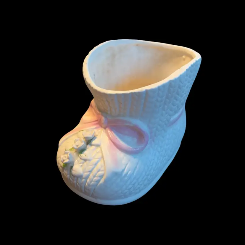 Vintage Planter - Napco Rose Baby Bootie