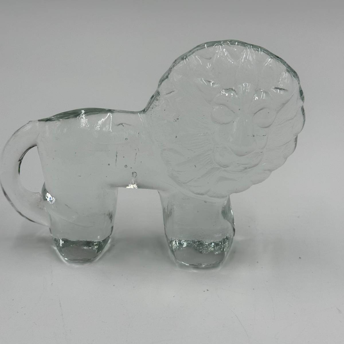 Niknax · Bertil Vallien Kosta Boda Clear Art Glass Lion Vintage