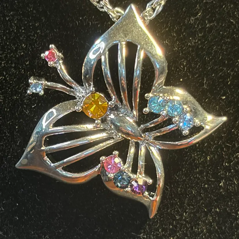 Butterfly Necklace 18 In