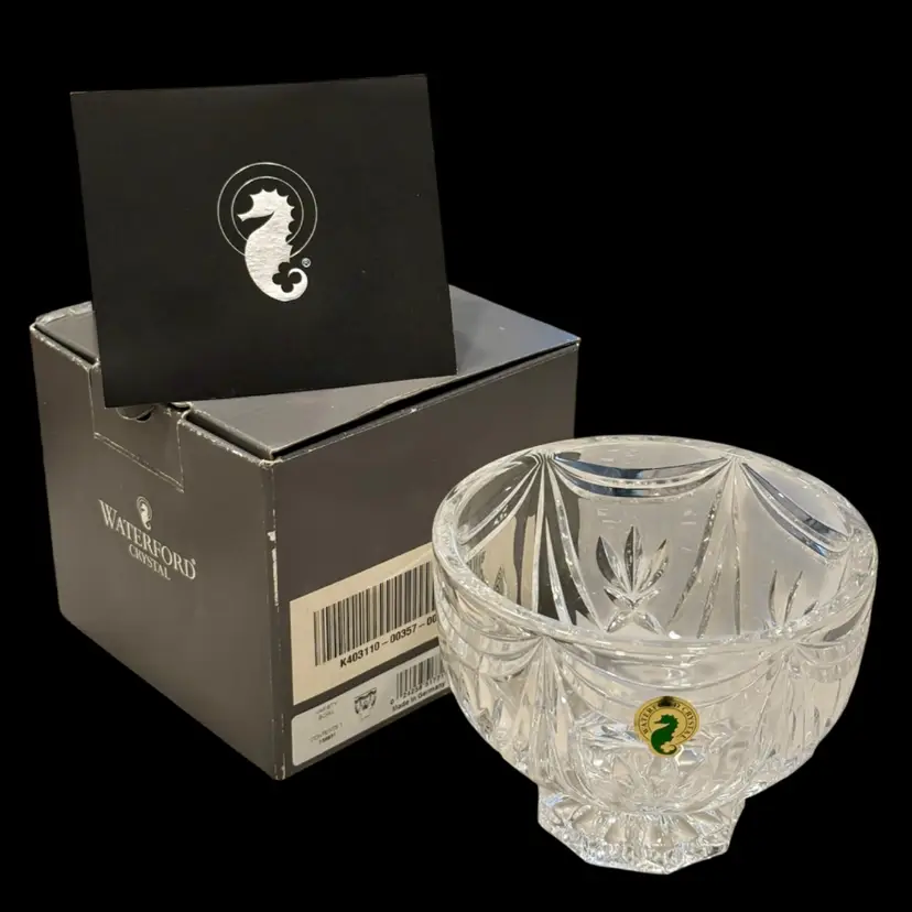 Waterford Lead Crystal 5” Starburst Pattern Variety Bowl Made in Germany NIB