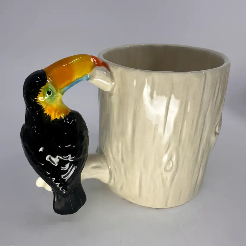 Vintage Quon Quon Japan Toucan Handle Mug