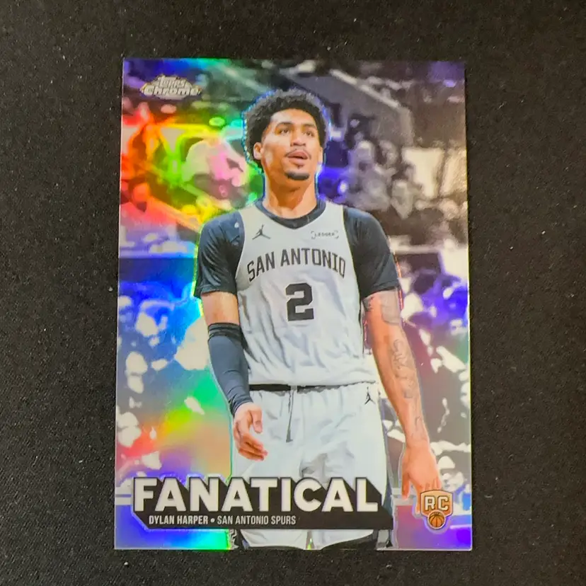 Dylan Harper 2025-26 Topps Chrome Update Fanatical RC Case Hit San Antonio Spurs