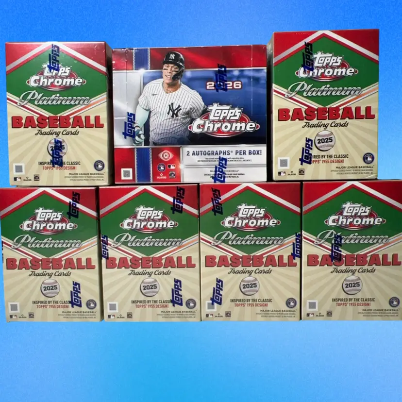 2026 Topps Chrome Jumbo & ‘25 Platinum Baseball 7 Box Mixer PYT Live Rip MBB2021 (stacked shipping)