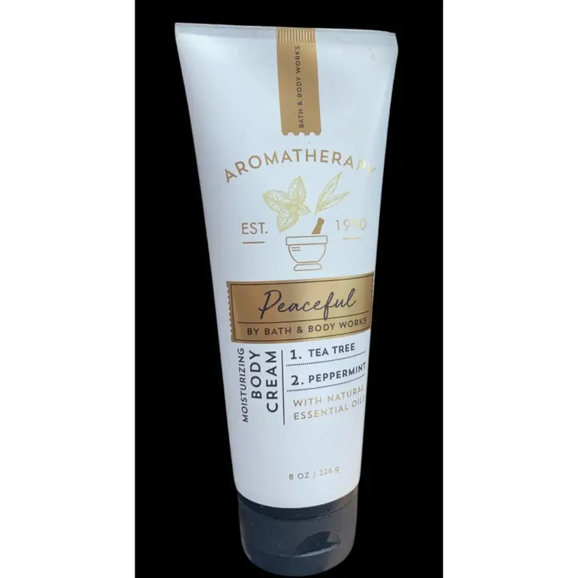 #15- Bath And Body Works 8 Oz New Old Stock Body Cream- Aromatherapy Peaceful