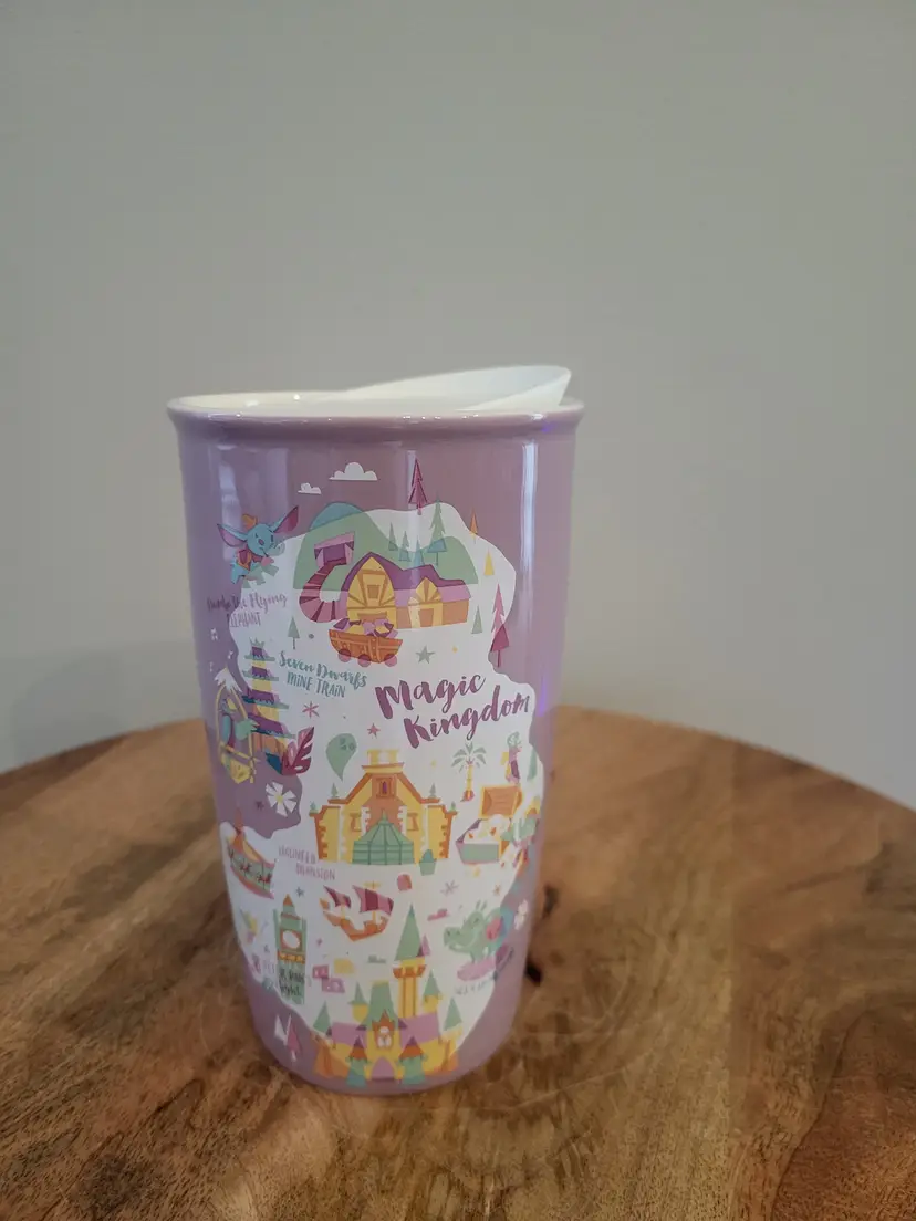 Starbucks Disney Parks Magic Kingdom Traveler Commuter Coffee Mug