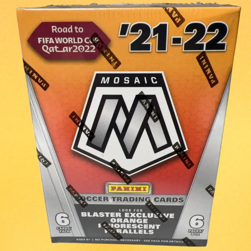 2021/22 Panini Mosaic Road To World Cup Soccer Blaster Box (stacked shipping)