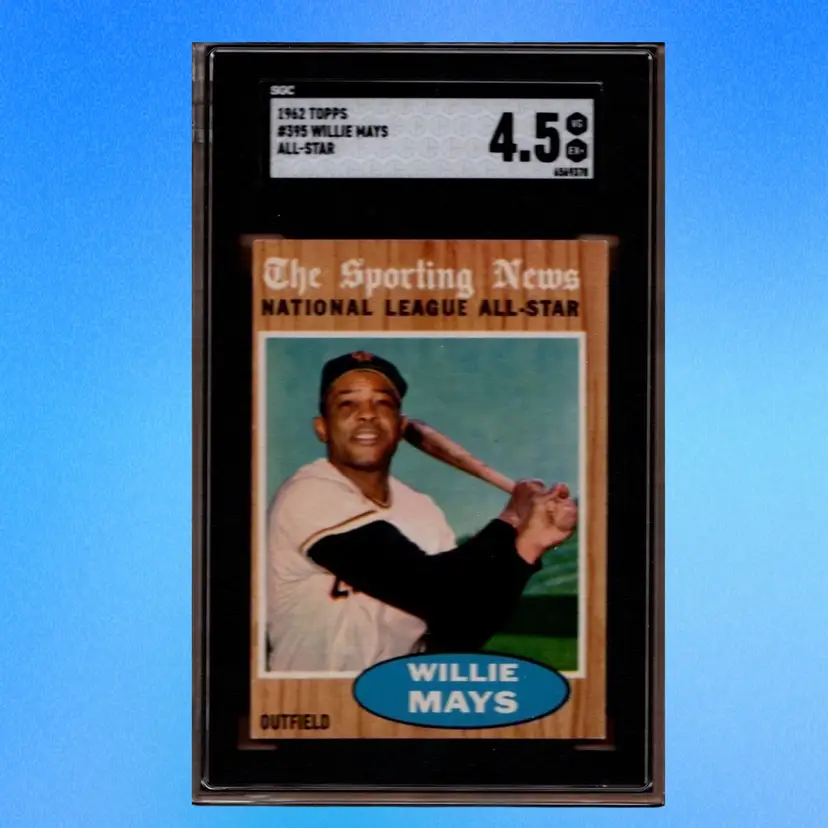 WILLIE MAYS 1962 Topps #395 San Francisco Giants SGC 4.5