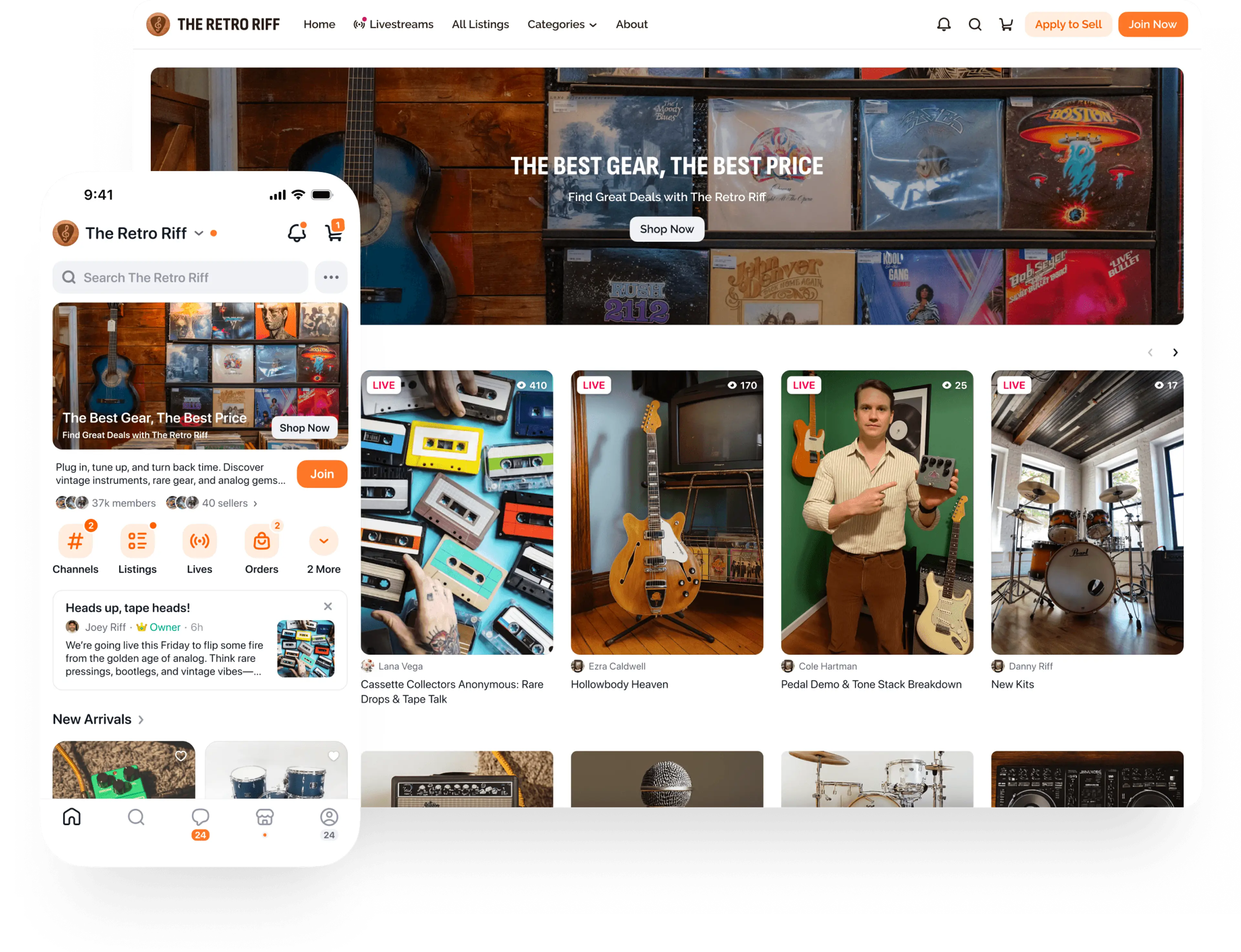 Marketplace platform showcase