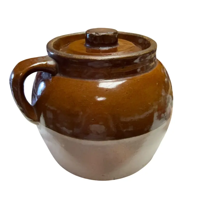 Antique USA 2QT Bean Pot - Old & Wonderful