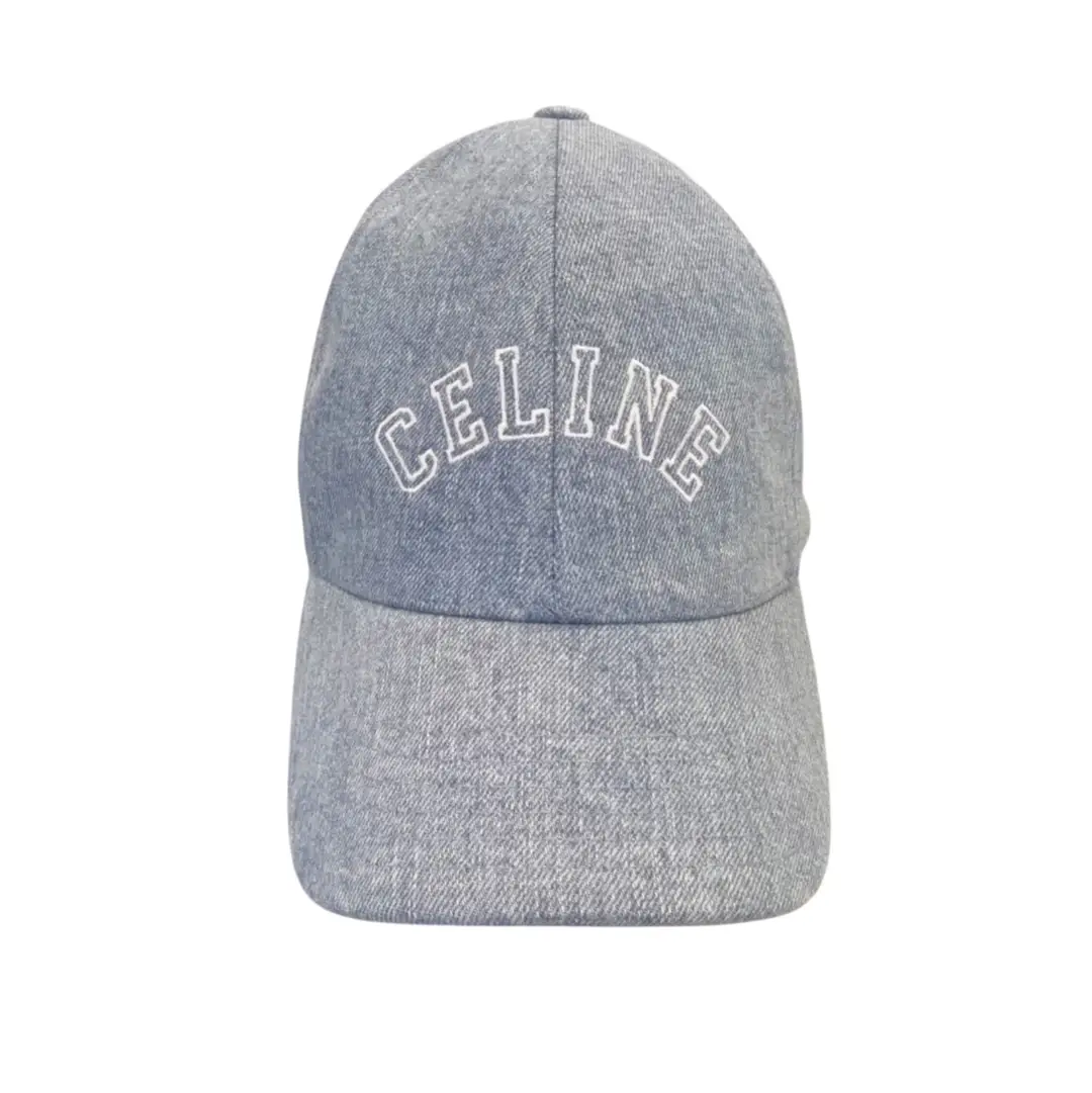 Celine Light Denim Baseball Cap Sz L