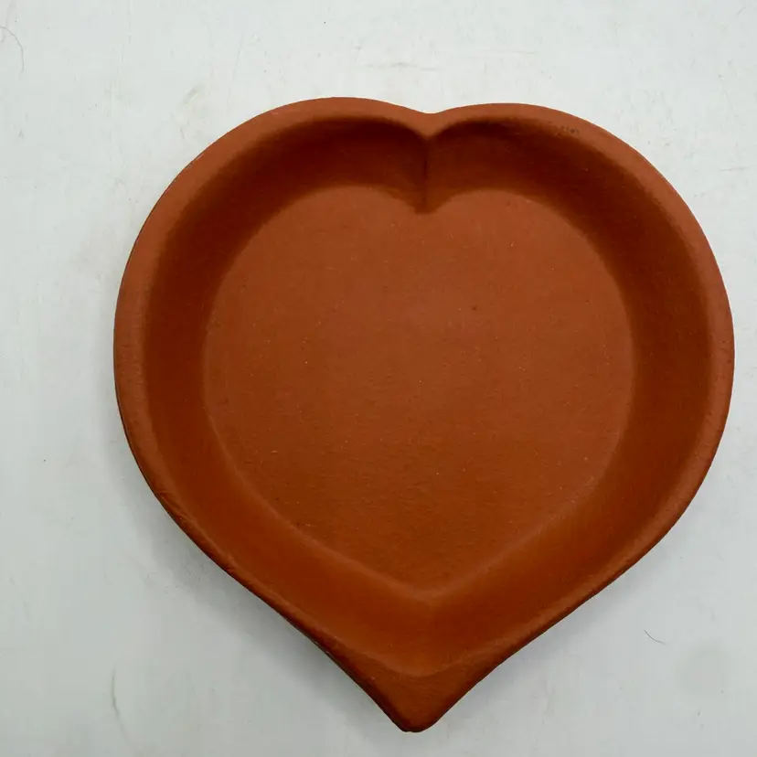Vtg Bennington Potters Terracotta Heart Baker Bowl 1948 David Gil Vermont Clay