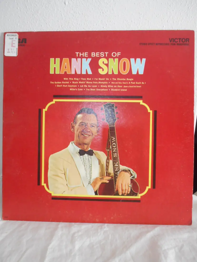 The Best of Hank Snow Vinyl LP RCA Records Estate Find
