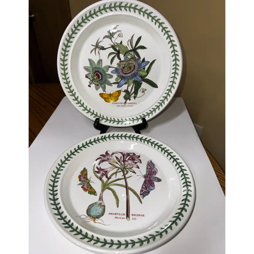 Portmeirion Botanic Garden 10.5" Dinner Plates - Set of 2 - Made in England