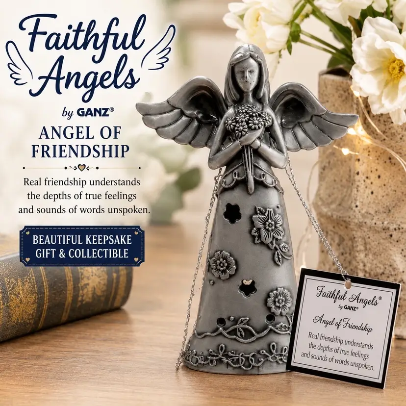 ONLY $2.00 Ganz "Faithful Angels" Angel of Friendship figurine