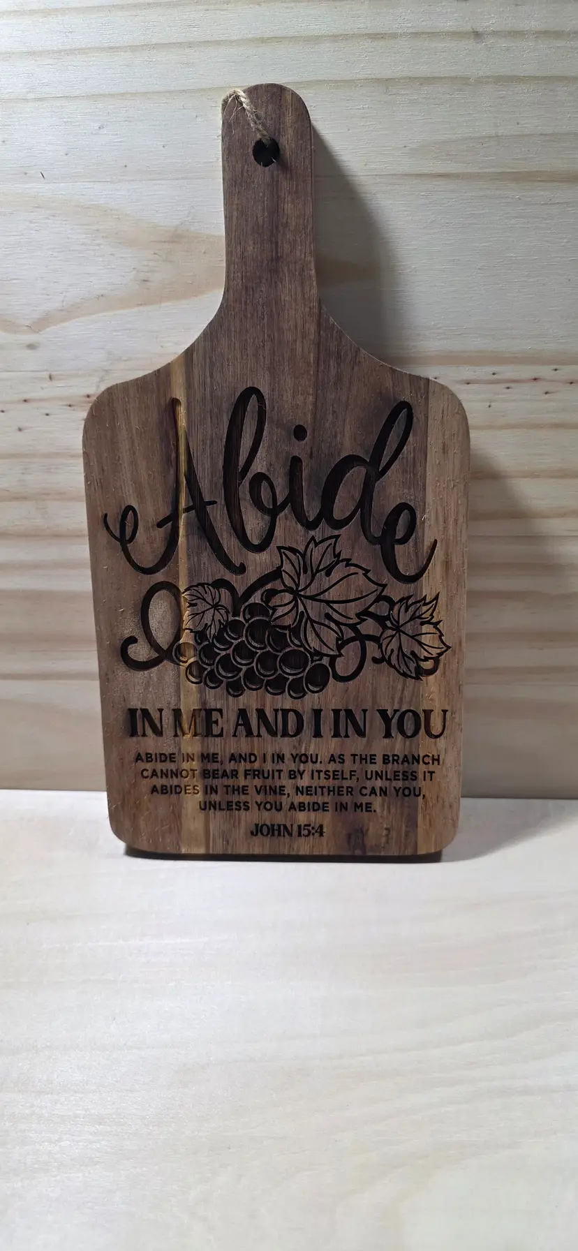 Abide In Me Mini Cutting Board