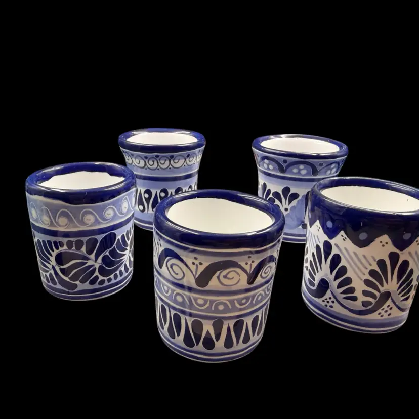 Mexican Pottery Shot Glasses 5