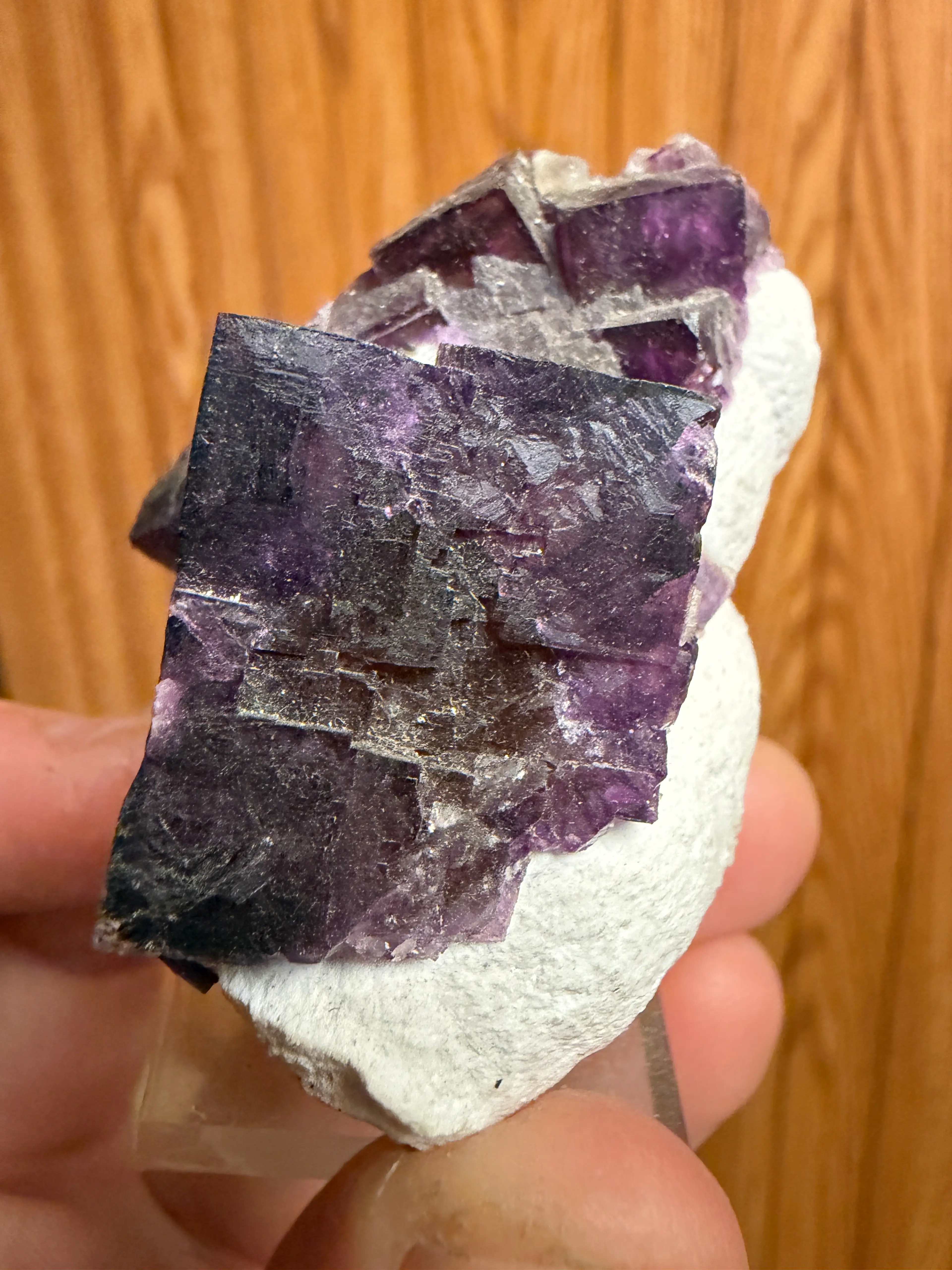 Amethyst-rich quartz cluster from the Larry Krause Collection