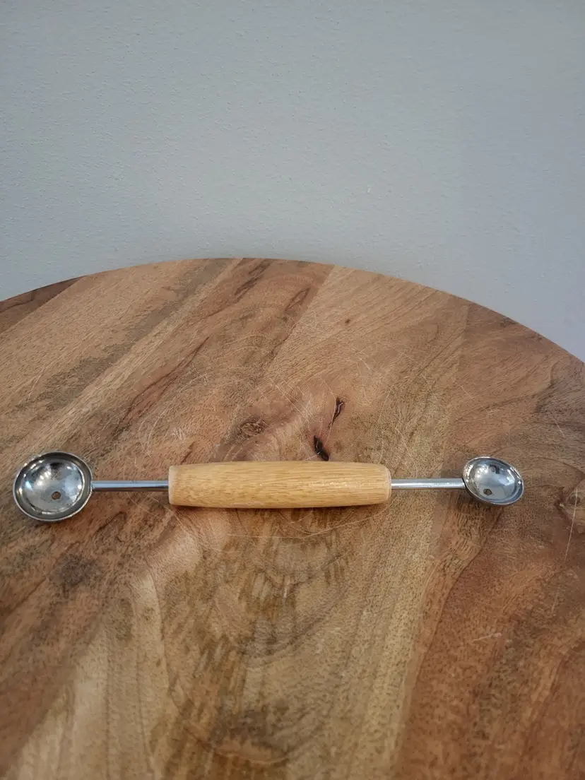 Vintage Wood/Metal Melon Baller Parisienne Scoop