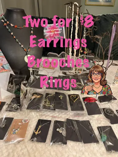 2 For $8 Earrings Necklaces Rings Bracelets 