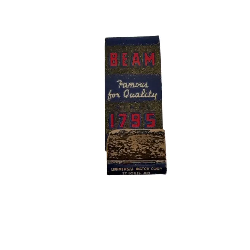 Vintage/Antique Jim Beam Unused Matchbook - Slim Size Measures 2" long x .75" wide