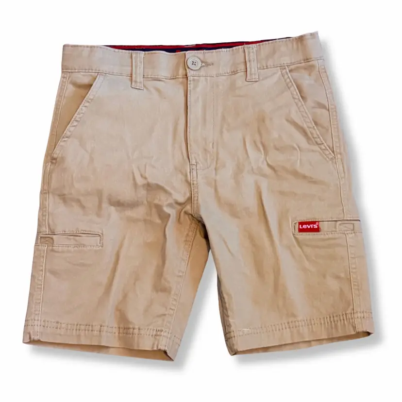 Levi's N859-Y16 Cargo Shorts Tan Waist Boys 12 NWOT