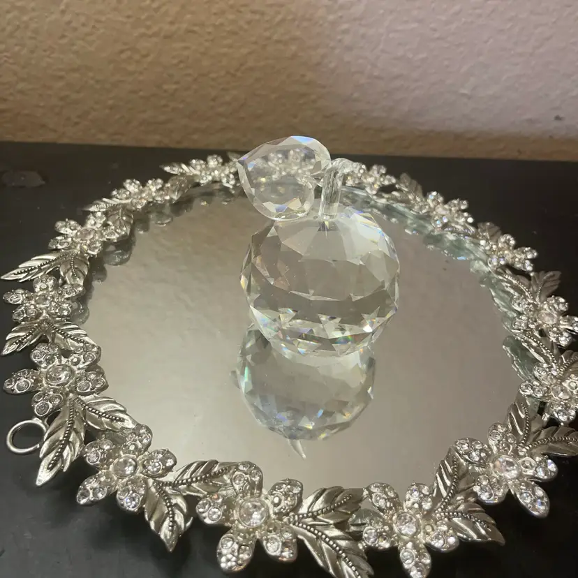 Optic Prismatic Swarovski Inspired Apple Paperweight