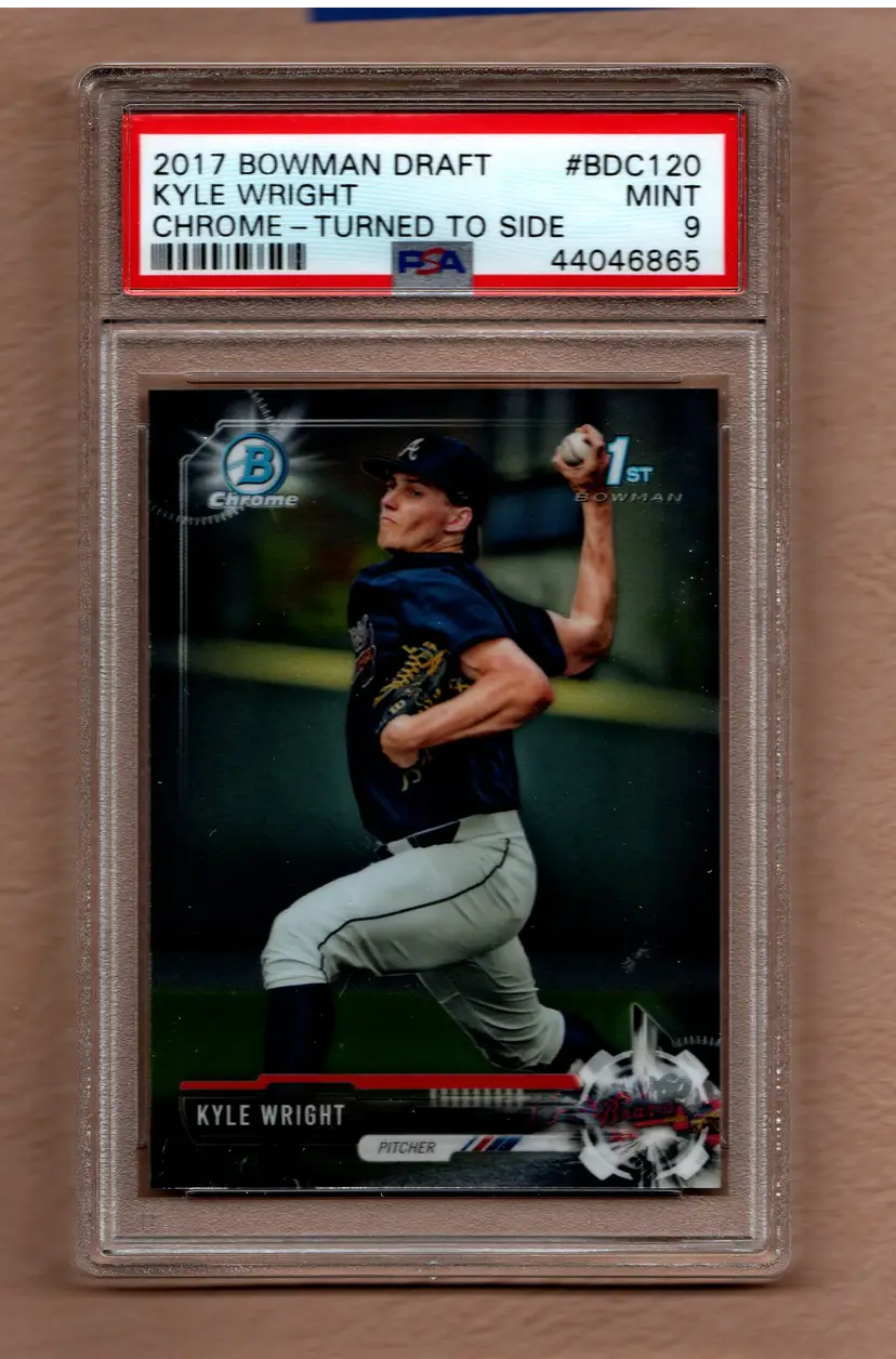 Kyle Wright 2017 Bowman Draft Chrome #BDC120 PSA 9 Atlanta Braves