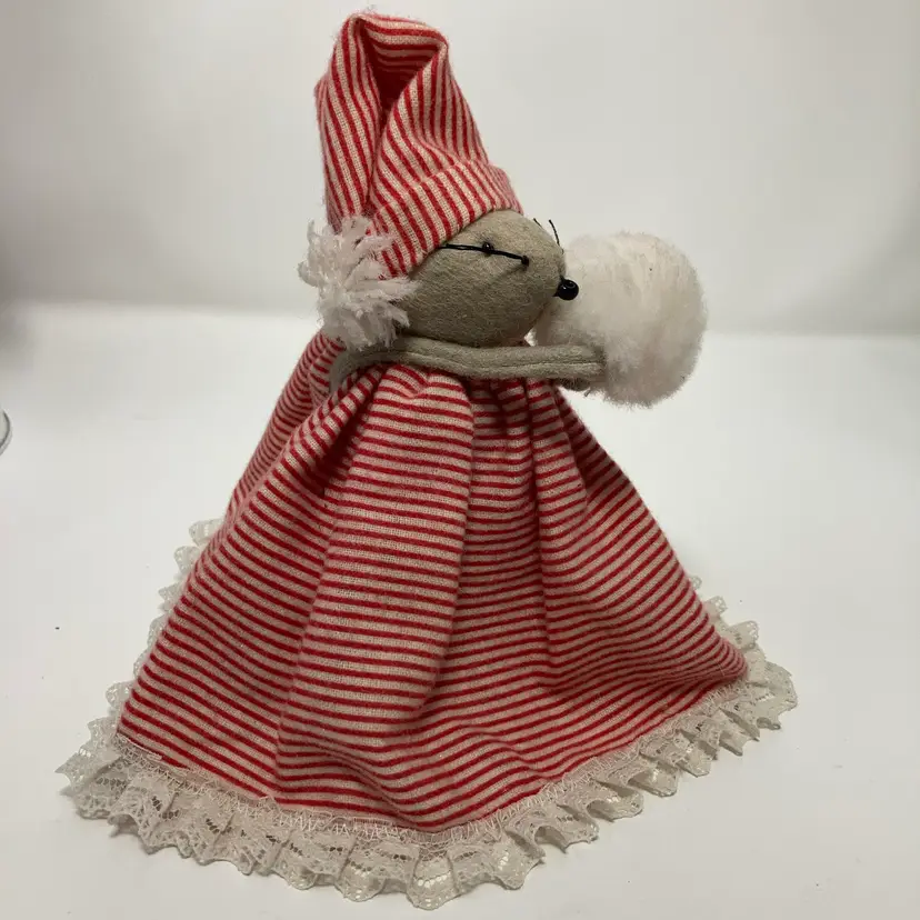 Christmas Mouse In PJs! 7” Tall!