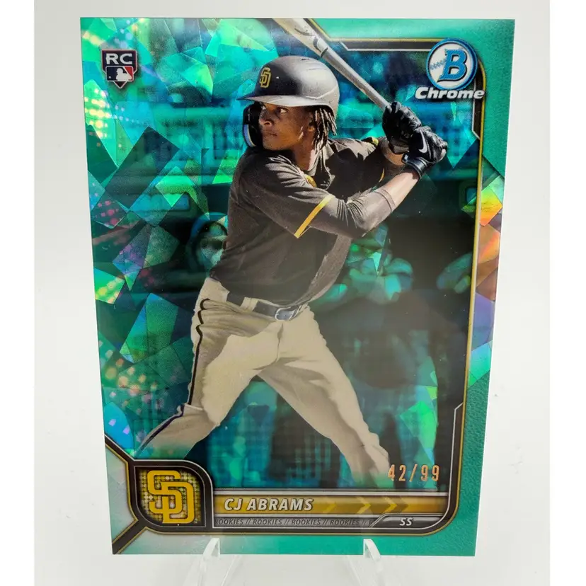 CJ Abrams - 2022 Bowman Chrome Sapphire RC Aqua #/99